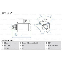 Starteris
                                BOSCH                                                0986024060, BOSCH, 0986024060,