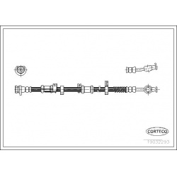stabdžių žarnelė
                                CORTECO                                                19032293, CORTECO