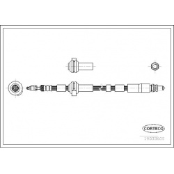 stabdžių žarnelė
                                CORTECO                                                19033605, CORTECO