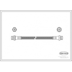 stabdžių žarnelė
                                CORTECO                                                19033571, CORTECO