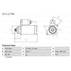 Starteris
                                BOSCH                                                0986020280, BOSCH, 0986020280,