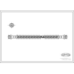 stabdžių žarnelė
CORTECO 19032750, CORTECO