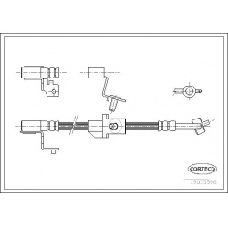 stabdžių žarnelė
                                CORTECO                                                19033596, CORTECO