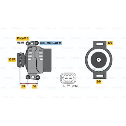 kintamosios srovės generatorius
BOSCH 0124515