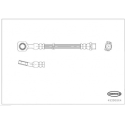 stabdžių žarnelė
                                CORTECO                                                49386964, CORTECO