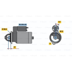 Starteris
                                BOSCH                                                0001107508, BOSCH, 0001107508,