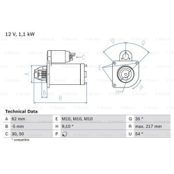 Starteris
                                BOSCH                                                0986016530, BOSCH, 0986016530,