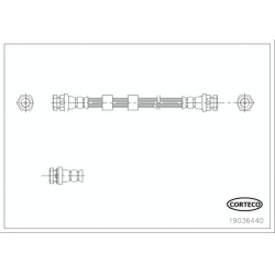 stabdžių žarnelė
                                CORTECO                                                19036440, CORTECO