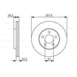 stabdžių diskas (1vnt)
                                BOSCH                                                0986479R56, BOS