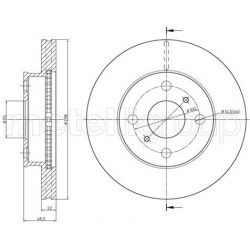 stabdžių diskas (1vnt)
                                METELLI                                                23-1723C, MET