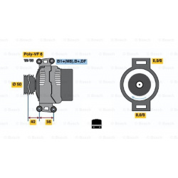kintamosios srovės generatorius
                                BOSCH                                                0124615