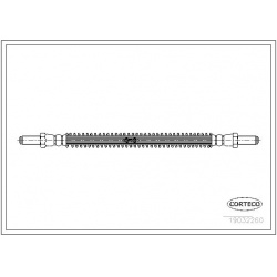 stabdžių žarnelė
                                CORTECO                                                19032260, CORTECO