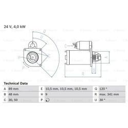 Starteris
                                BOSCH                                                0986013490, BOSCH, 0986013490,