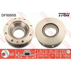 stabdžių diskas (1vnt) TRW SINGLE
                                                DF5095S, TRW, DF5095S, auto detalė