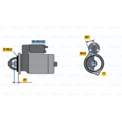 starteris
                                BOSCH                                                0001108445, BOSCH, 0001108445,