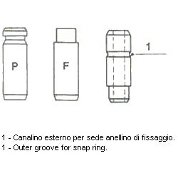 vožtuvų kreiptuvai Standard
                                METELLI                                                01-2594,