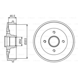 stabdžių būgnas
                                BOSCH                                                0986477184, BOSCH, 09
