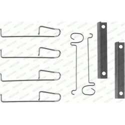 priedų komplektas, diskinių stabdžių trinkelės PREMIER
                                FERODO                           