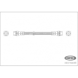 stabdžių žarnelė
                                CORTECO                                                49378449, CORTECO