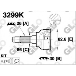 GLO                                                3299K, GLO, 3299K, auto detalė