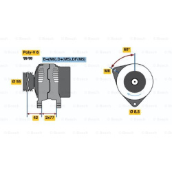 kintamosios srovės generatorius
                                BOSCH                                                0123310