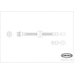 stabdžių žarnelė
                                CORTECO                                                49372174, CORTECO