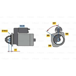 Starteris
BOSCH 0986023740, BOSCH, 0986023740,