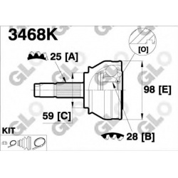 GLO                                                3468K, GLO, 3468K, auto detalė