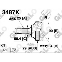 GLO                                                3487K ., GLO, 3487K, auto detalė