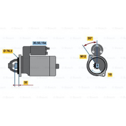 Starteris
                                BOSCH                                                0001110100, BOSCH, 0001110100,