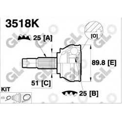 Granata prie rato (pusašio šarnyras)
                                GLO                                                351
