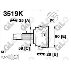 GLO                                                3519K GLO, GLO, 3519KGLO, auto detalė