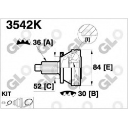 GLO                                                3542K ., GLO, 3542K, auto detalė