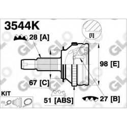GLO                                                3544K-GLO, GLO, 3544K-GLO, auto detalė