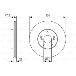 stabdžių diskas (1vnt)
BOSCH 0986479R47, BOS