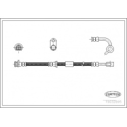 stabdžių žarnelė
                                CORTECO                                                19032895, CORTECO