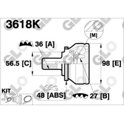GLO                                                3618K, GLO, 3618K, auto detalė