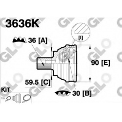GLO                                                3636K-GLO, GLO, 3636K-GLO, auto detalė