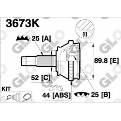 GLO                                                3673K ., GLO, 3673K, auto detalė