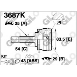 GLO                                                3687K, GLO, 3687K, auto detalė