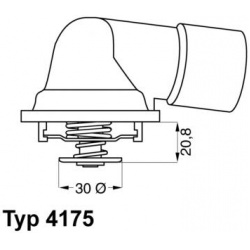 termostatas, aušinimo skystis
                                BorgWarner (Wahler)                                           