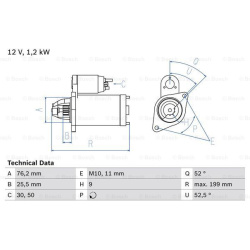 Starteris
                                BOSCH                                                0986020890, BOSCH, 0986020890,