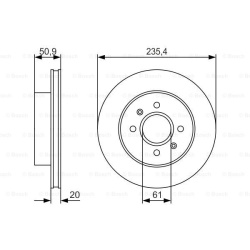 stabdžių diskas (1vnt)
                                BOSCH                                                0986479R52, BOS
