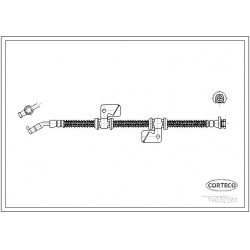 stabdžių žarnelė
                                CORTECO                                                19032281, CORTECO