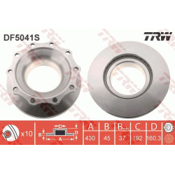 stabdžių diskas (1vnt) TRW SINGLE
                                                DF5041S, TRW, DF5041S, auto detalė