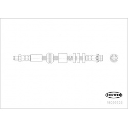 stabdžių žarnelė
                                CORTECO                                                19036626, CORTECO