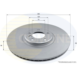 stabdžių diskas (1vnt)
                                COMLINE                                                ADC2878VR, CO