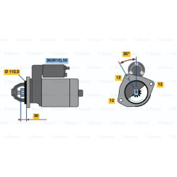 Starteris
                                BOSCH                                                0001362073, BOSCH, 0001362073,