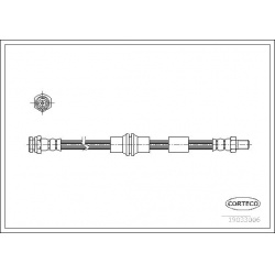 stabdžių žarnelė
                                CORTECO                                                19033006, CORTECO