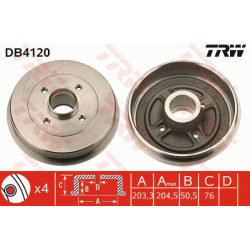 stabdžių būgnas
                                TRW                                                DB4120, TRW, DB4120, au
